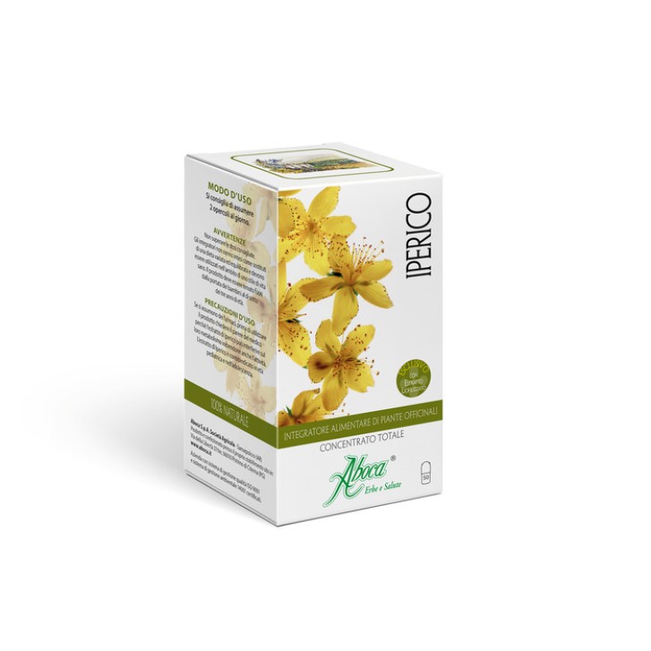 Integratore Naturale Iperico 50 Opercoli Vegetali Senza Eccipienti Chimici - Aboca