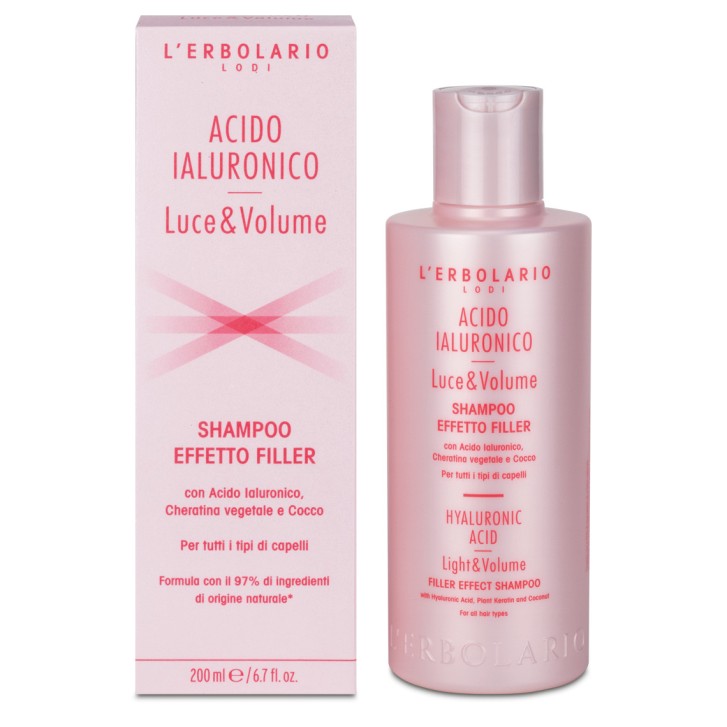 Shampoo Acido Ialuronico Effetto Filler e Volume Idratante 200 ml - L\'Erbolario