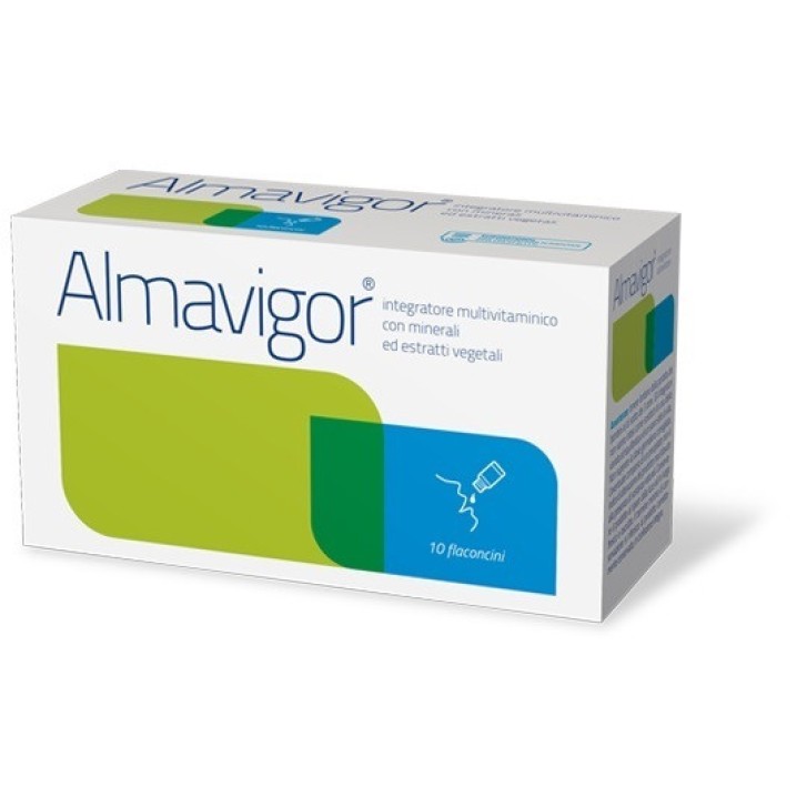 Integratore Energetico Vitamine B e Minerali 10 Flaconcini Monodose 10ml - Almavigor