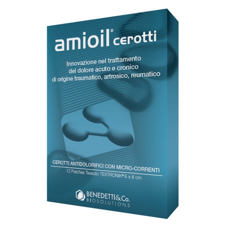 Cerotti Antidolore Micro-Correnti Adattabili per Tutto il Corpo 12 pezzi - AMIOIL