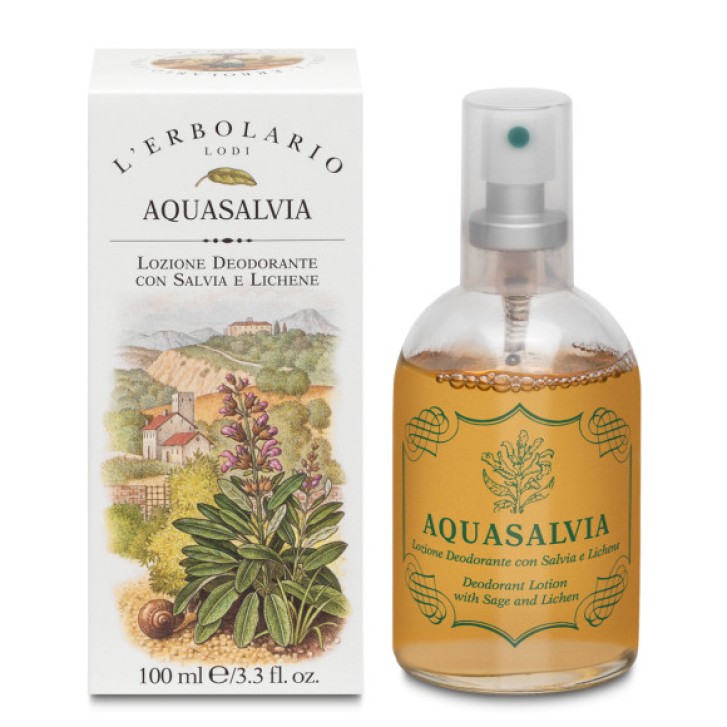 Aquasalvia Lozione Deodorante Naturale No-Gas 100ml - L\'Erbolario