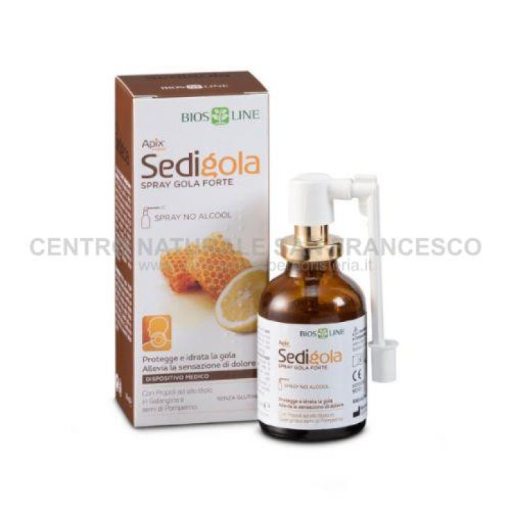 Sedigola Spray Gola Forte Protettivo Idratante Senza Alcool 30ml - Bios Line