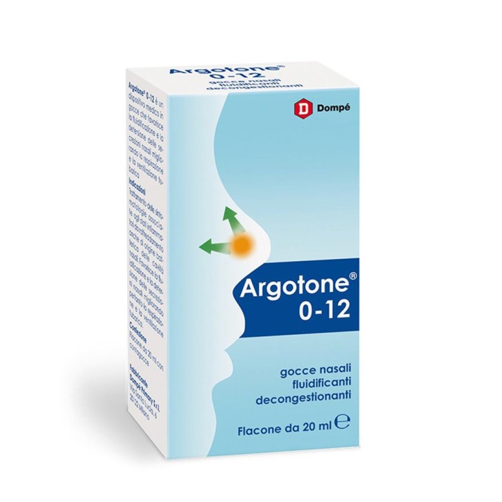 Argotone Gocce Nasali Fluidificanti per Bambini 0-12 anni 20 ml Dispositivo Medico - Dompè
