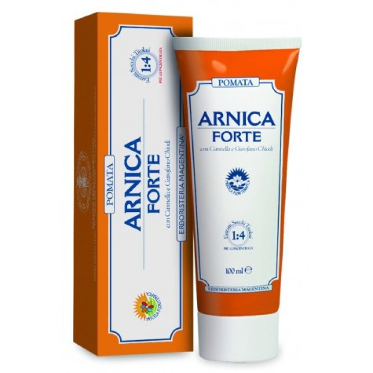 Arnica Forte Pomata Lenitiva e Antinfiammatoria 100ml 100% Vegan - Erboristeria Magentina