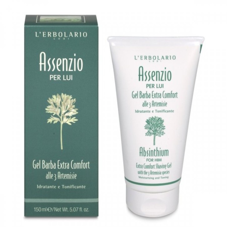 Gel da Barba Trasparente Assenzio Idratante e Lenitivo 150 ml - L\'Erbolario