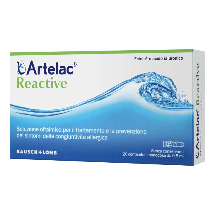 Artelac Reactive Soluzione Oftalmica Senza Conservanti 20x0,5ml - Bausch & Lomb