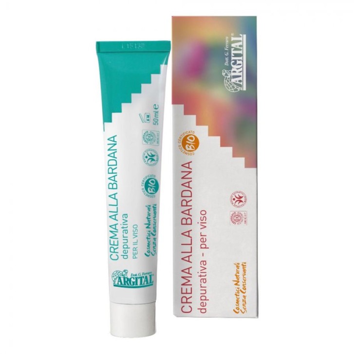 Crema alla Bardana per Pelli Grasse Senza Glutine e Conservanti 50ml - Argital
