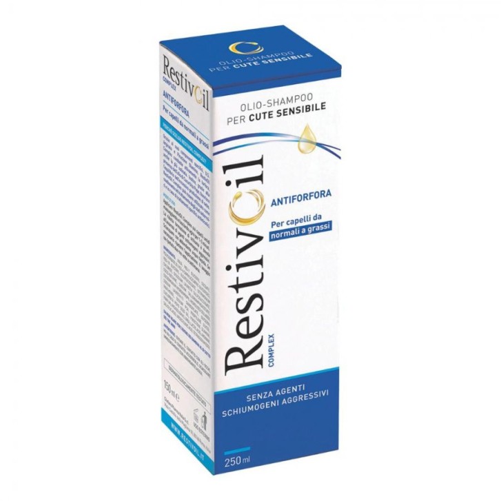 OlioShampoo Antiforfora per Capelli Normali e Grassi Idratante 250 mL - Restivoil