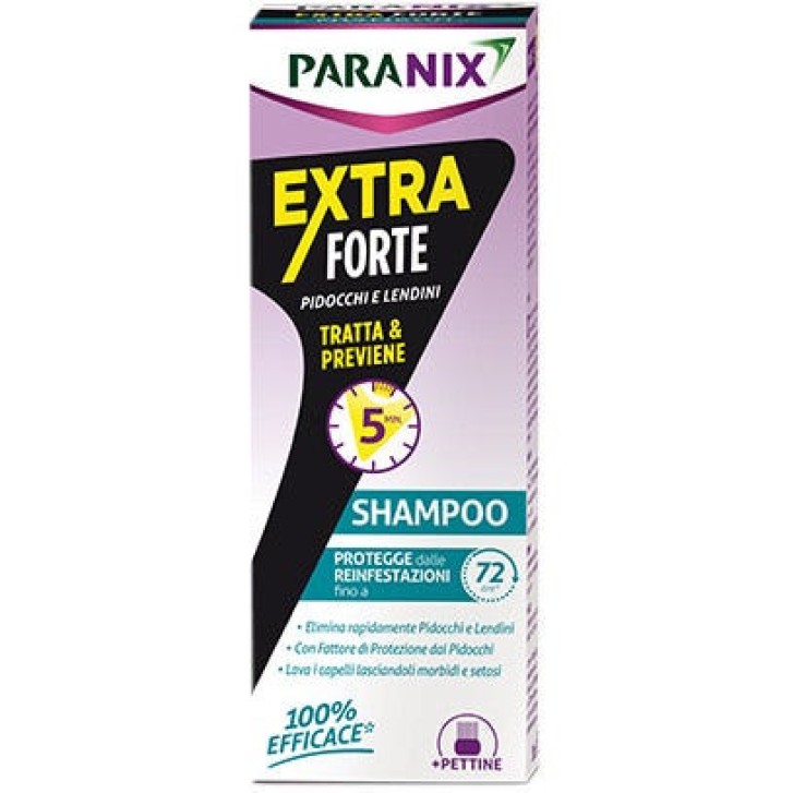 Shampoo Antipidocchi Extra Forte Azione Rapida Senza Insetticidi 200ml - Paranix