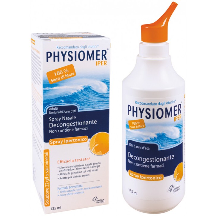 Spray Nasale Decongestionante Ipertonico 135ml - Physiomer