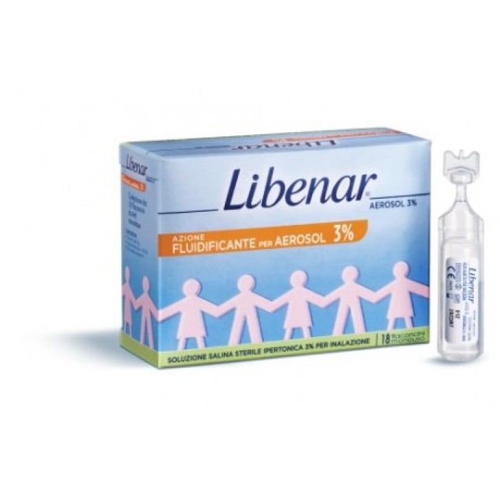 Libenar Soluzione Salina Ipertonica 3% Decongestionante Aerosol 18 Fiale - Perrigo