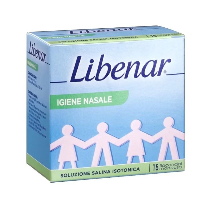 Soluzione Fisiologica Sterile Igiene Nasale Oculare Auricolare 15 Monodose 5ml - Libenar