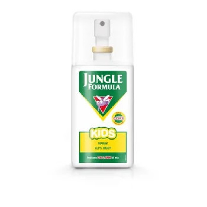 Repellente Bambini DEET 9,5% Spray 75ml Protezione 6 Ore Ipoallergenico - Jungle Formula