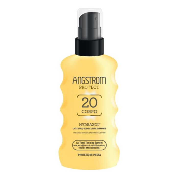 Latte Solare Spray Corpo SPF 20 Protezione Media Idratante 175 ml - Angstrom