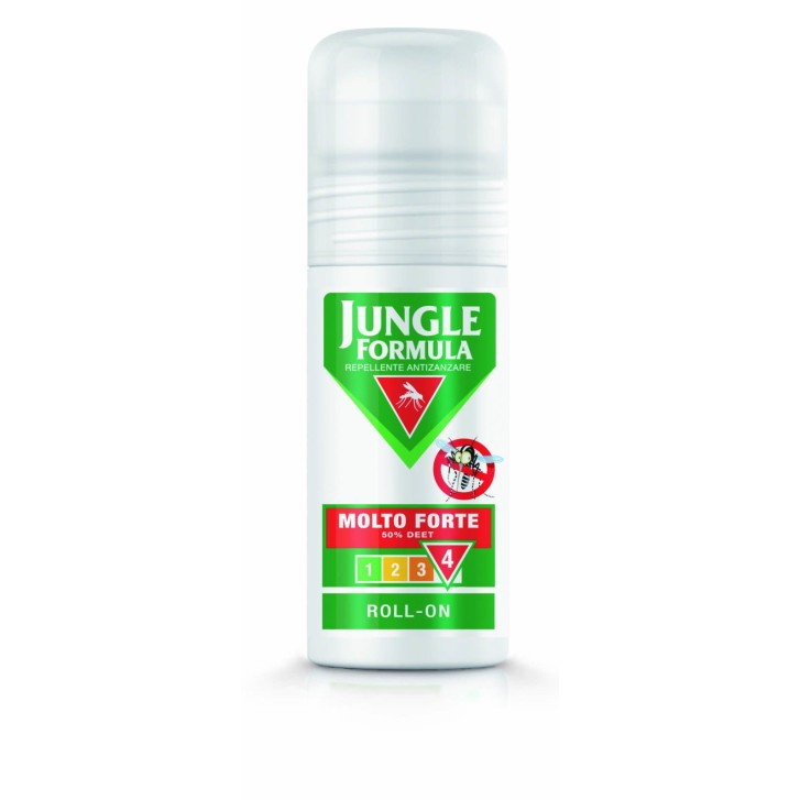 Repellente Zanzare Roll-On Molto Forte DEET 50% Protezione 12h 50ml - Jungle Formula