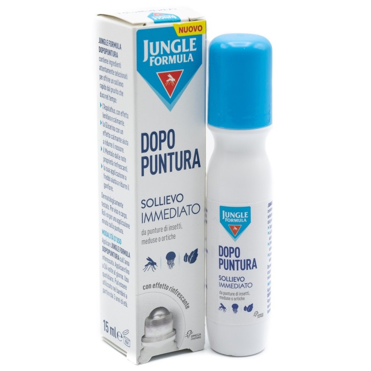 Stick Roll-On Dopo Puntura Lenitivo e Rinfrescante per Viso e Corpo 15ml - Jungle Formula