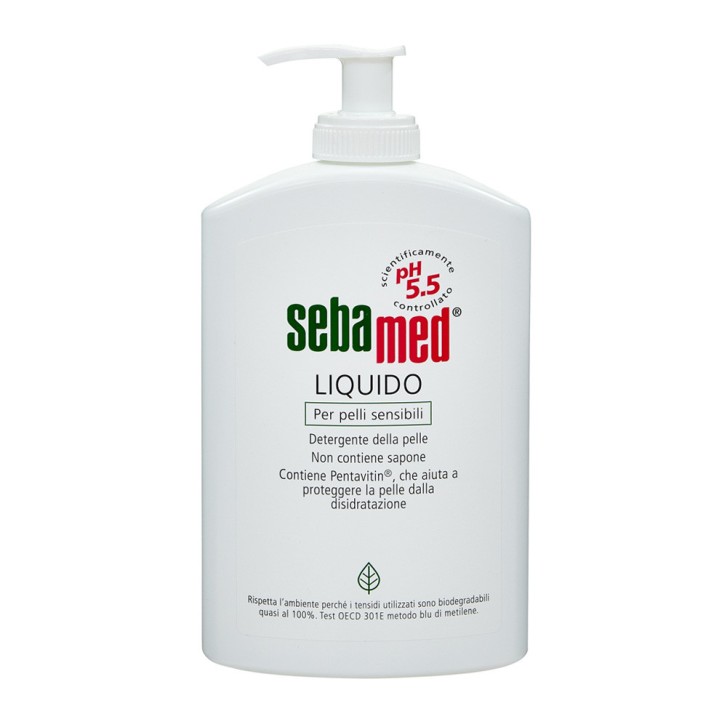 Detergente Liquido per Pelli Sensibili Senza Sapone pH 5.5 400ml - Sebapharma