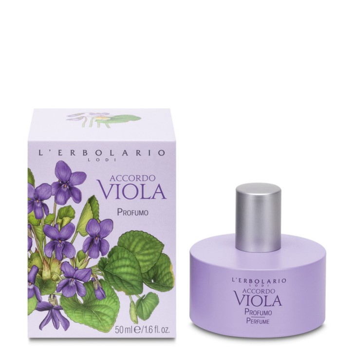 Accordo Viola Profumo Fragranza Fiorita e Cipriata con Violetta e Gelsomino 50ml - L\'Erbolario