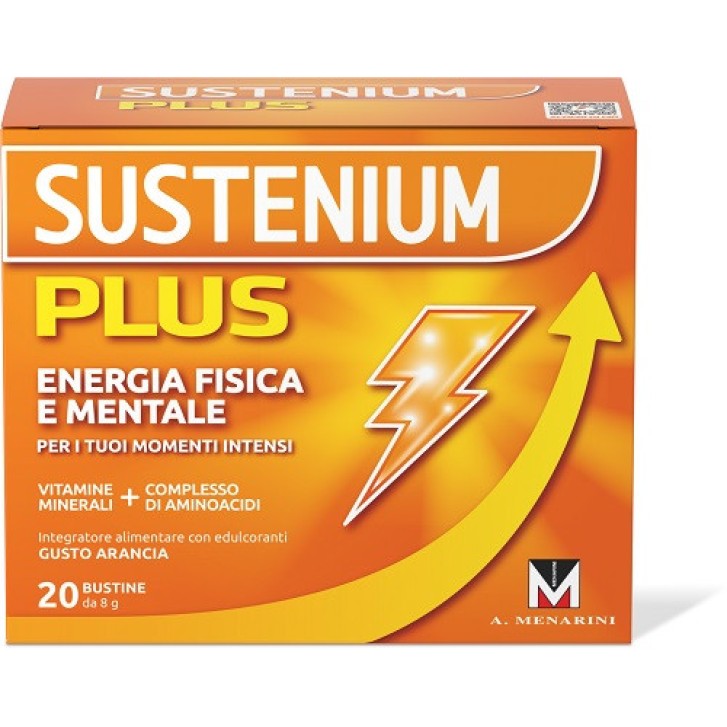 Sustenium Plus Integratore Energetico Arancia 20 Bustine Senza Glutine - Sustenium Plus
