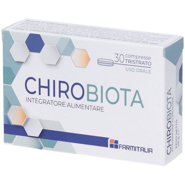 Chirobiota Integratore Probiotico Tristrato Senza Glutine 30 Compresse - Farmitalia