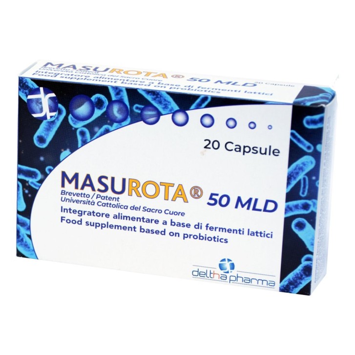 Masurota Probiotico 50 Miliardi Flora Intestinale 20 Capsule Vegetali - Deltha Pharma