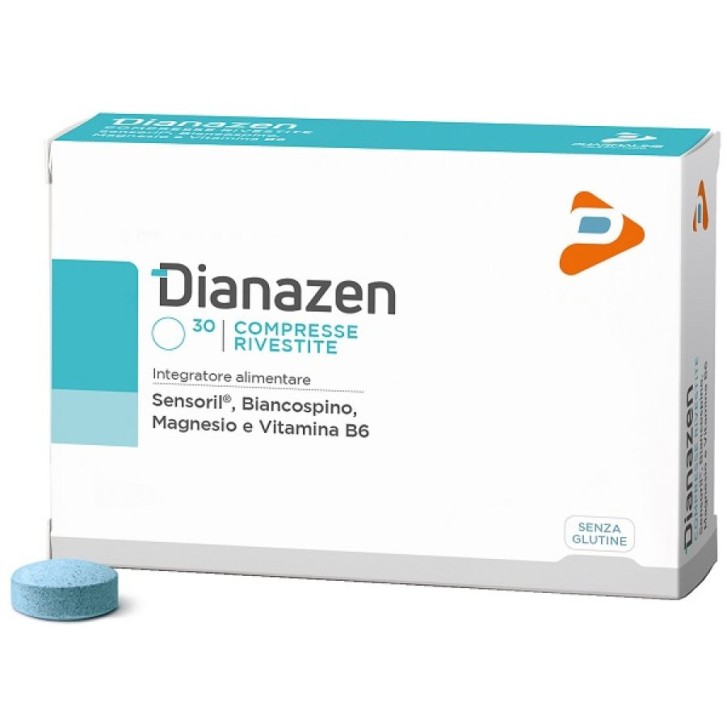 Dianazen Integratore Rilassamento e Benessere Mentale Senza Glutine 30 Compresse - Dianazen