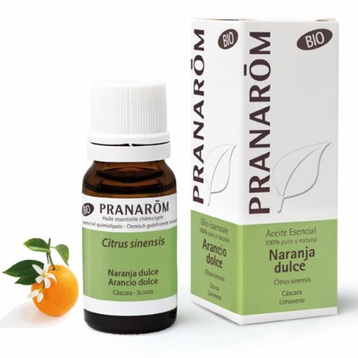 Olio Essenziale di Arancio Dolce Bio 100% Puro e Naturale 10 ml - Pranarôm