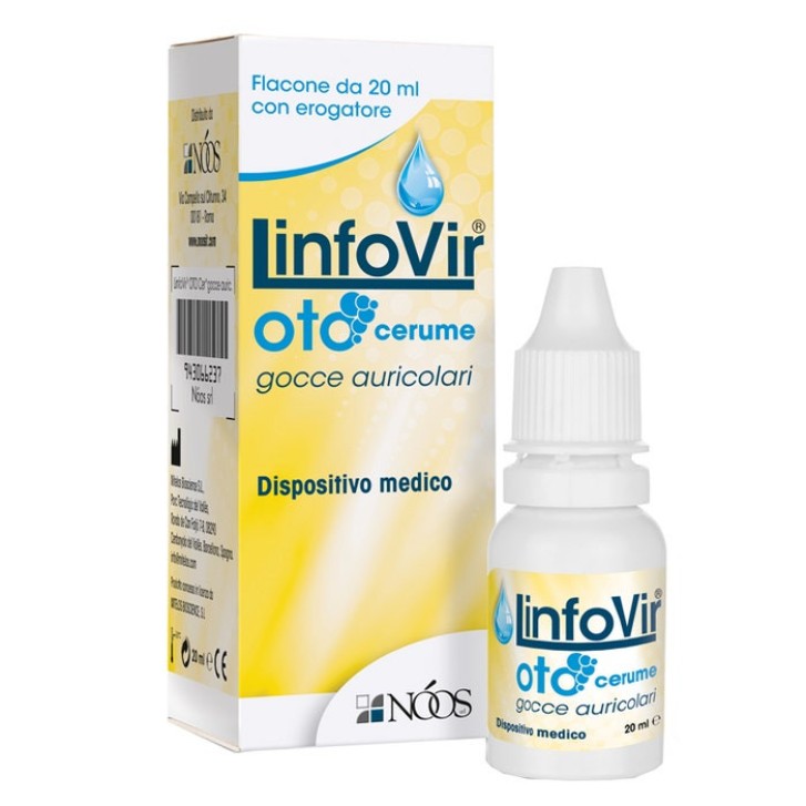 LinfoVir Oto Cerume Gocce Auricolari Rimozione Cerume pH Fisiologico 20ml - LinfoVir