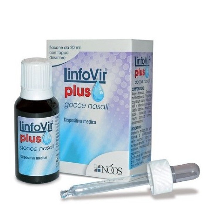 Gocce Nasali Decongestionanti Antinfiammatorie con Resveratrolo 20ml - Linfovir Plus
