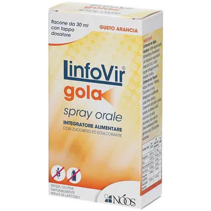Linfovir Spray Gola Integratore Isotonica Antinfiammatoria 30ml - Noos