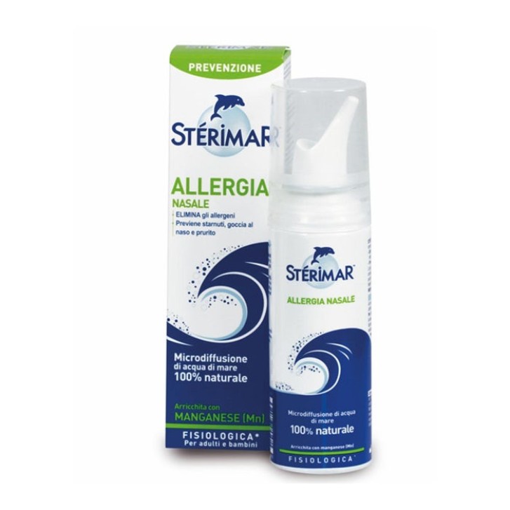 Sterimar MN Spray Nasale Soluzione Fisiologica per Allergia 100ml Senza Conservanti - Sterimar