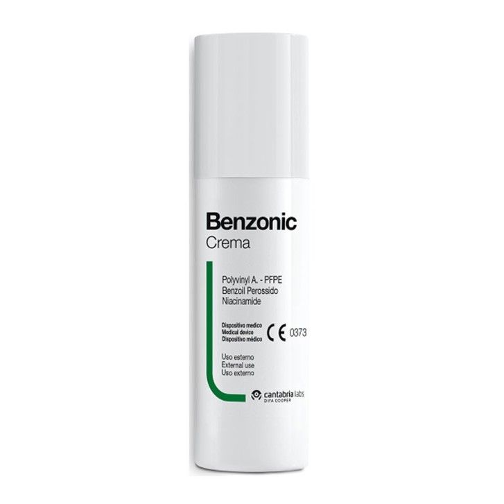 Benzonic Crema Antibatterica per Acne Dispositivo Medico Classe III 30ml - Cantabria Labs