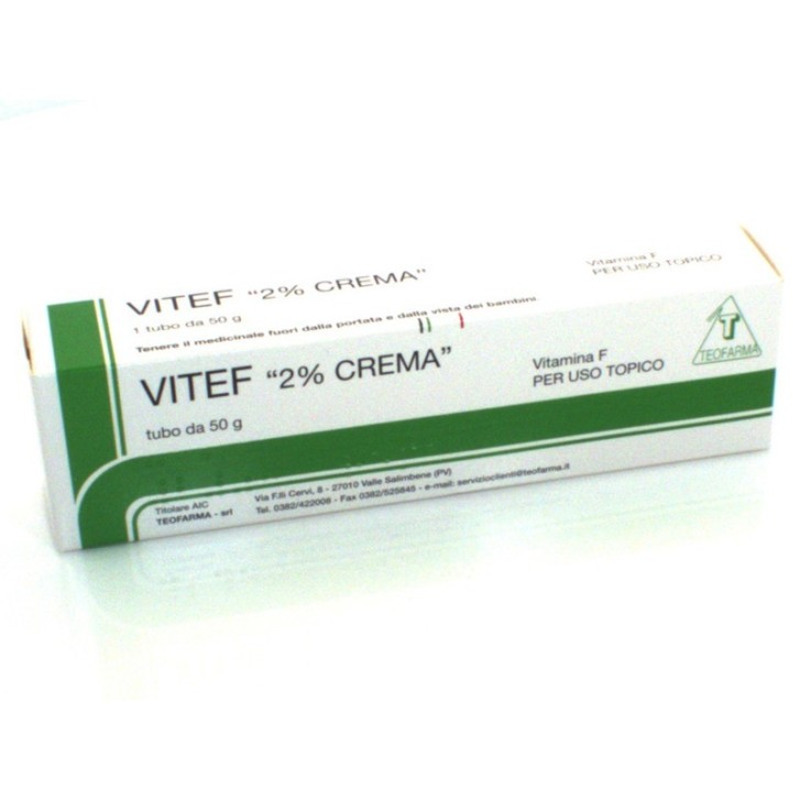 Vitef Crema Protettiva Emolliente per Pelle Secca Eczemi Psoriasi 50 ml - Teofarma