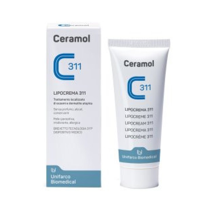 Lipocrema 311 Crema Emolliente per Dermatite ed Eczema 100ml - Ceramol