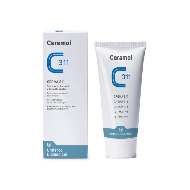 Ceramol 311 Lipocrema Emolliente e Riparatore per Dermatite 50ml - Unifarco