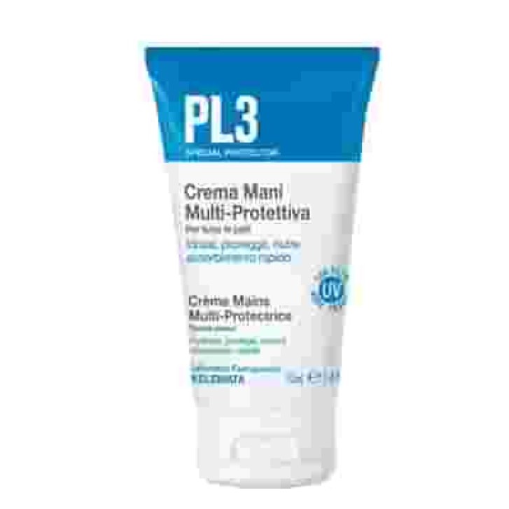 Crema Mani Multi-Protettiva Idratante e Nutriente Senza Profumo 50ml - PL3
