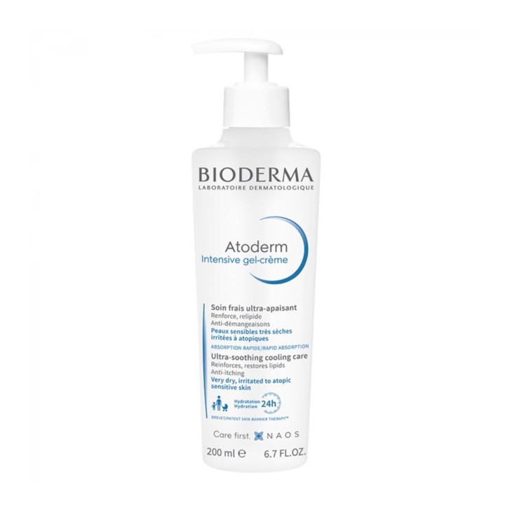 Atoderm Gel-Crème Nutriente Anti-Prurito Idratazione 24h 500ml - Bioderma