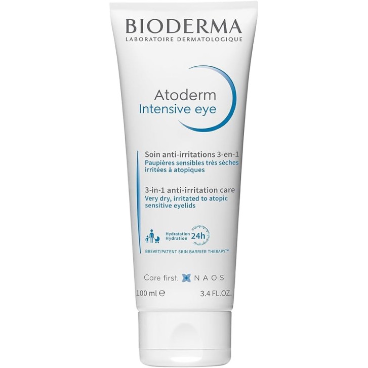 Atoderm Intensive Eye Trattamento Occhi 3-in-1 Struccante Lenitivo 100ml - Bioderma
