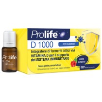 PROLIFE D 1000 Integratore Probiotici e Vitamina D 80ml Senza Glutine e Lattosio - PROLIFE