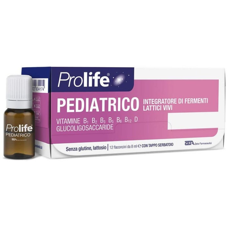 Integratore Pediatrico Fermenti Lattici 3 Mld 12 Flaconcini Senza Glutine e Lattosio - PROLIFE