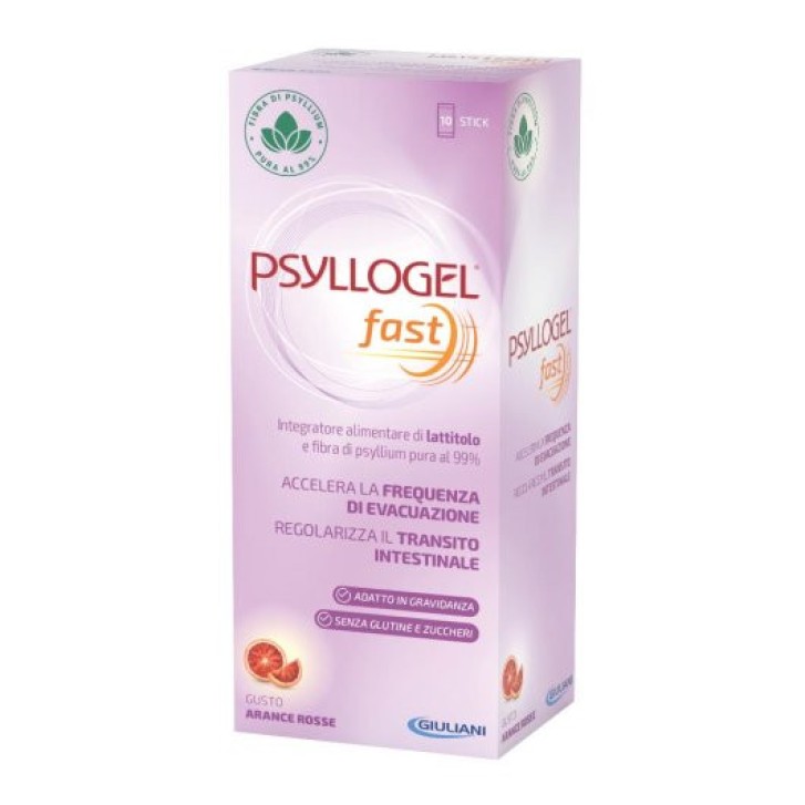 PSYLLOGEL FAST F Integratore Regolarità Intestinale Senza Glutine 10 Stick - PSYLLOGEL