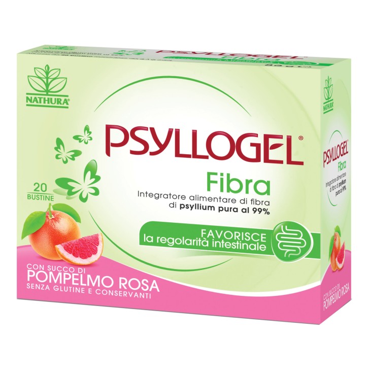 Integratore Fibra Pompelmo Rosa Senza Glutine 20 Bustine - PSYLLOGEL