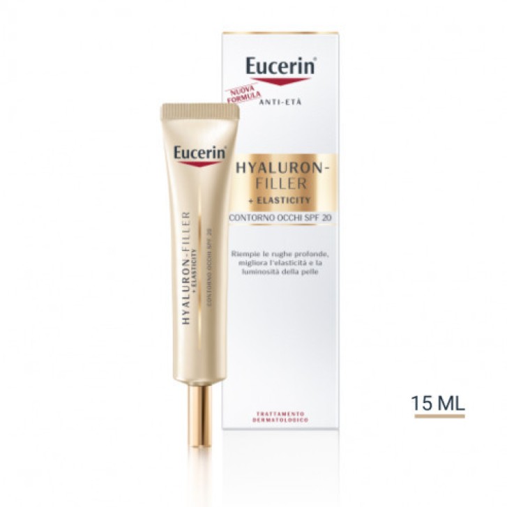 Hyaluron-Filler Contorno Occhi Antirughe con Acido Ialuronico SPF 15 15ml - EUCERIN