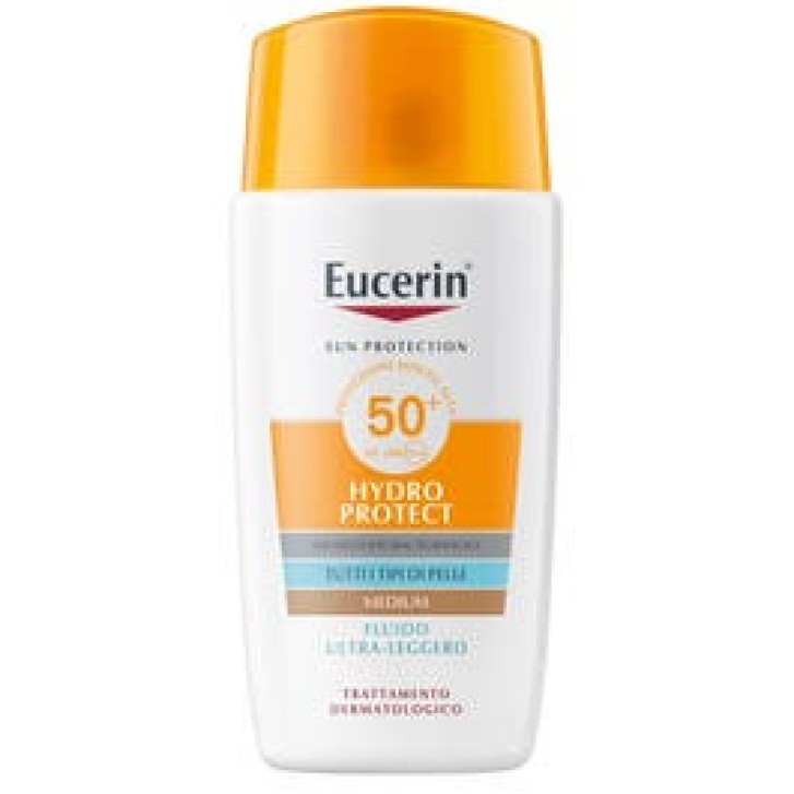 Fluido Colorato Protezione Solare Viso SPF 50+ per Pelli Sensibili 50 ml - Eucerin
