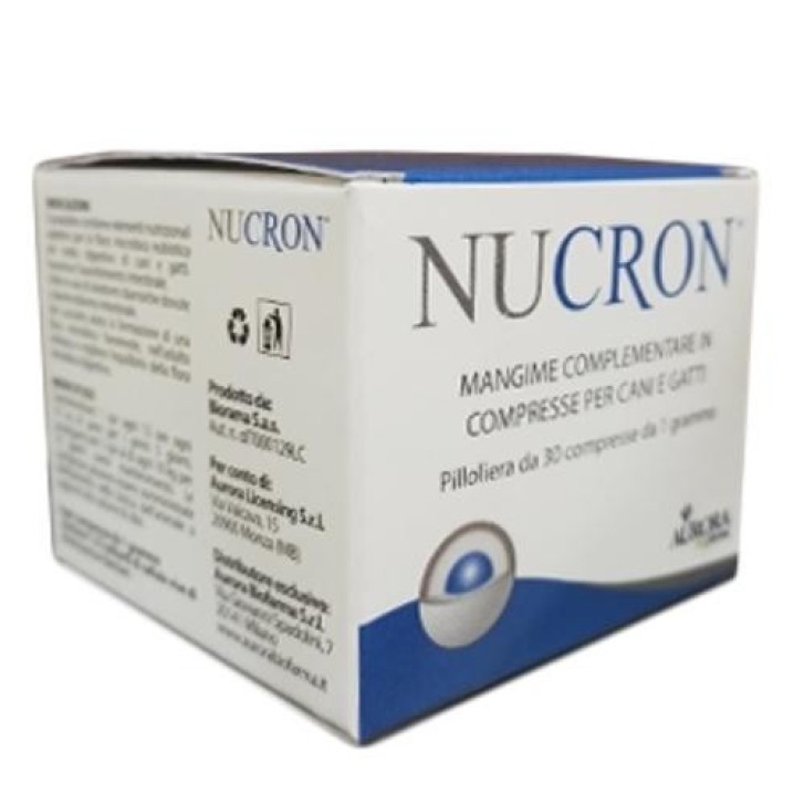 Nucron Integratore Elettroliti per Cani e Gatti Funzione Intestinale 30 Compresse - Alterfarma