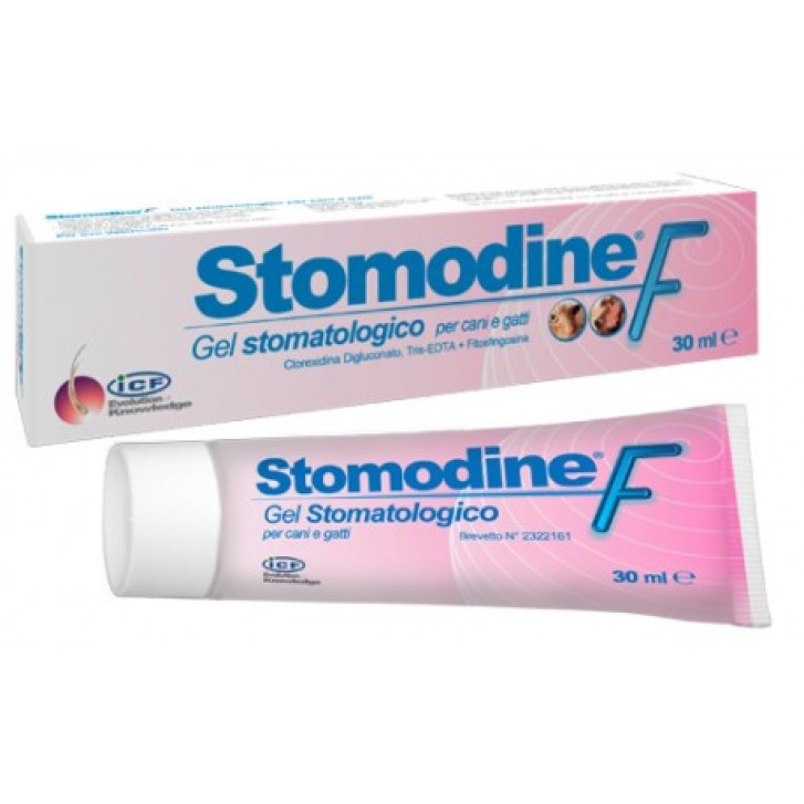 STOMODINE F Gel Stomatologico per Cani e Gatti Tratta Infiammazioni e Alitosi 30ml - STOMODINE