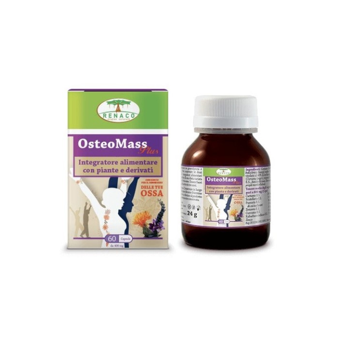 Osteomass Plus Integratore per Articolazioni e Ossa 60 Capsule - Renaco