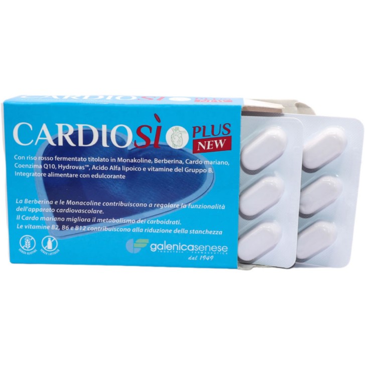 Cardiosì Plus New Integratore con Berberina e Monacolina K 20 Compresse - GALENICA SENESE