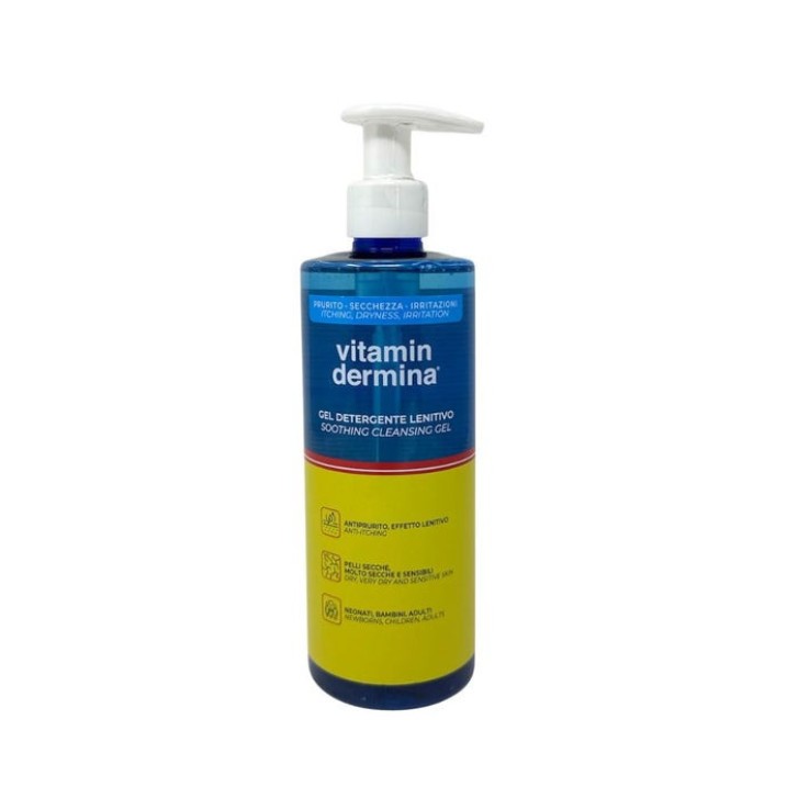 Gel Detergente Lenitivo Corpo pH 5.5 Ipoallergenico 500ml - VITAMINDERMINA