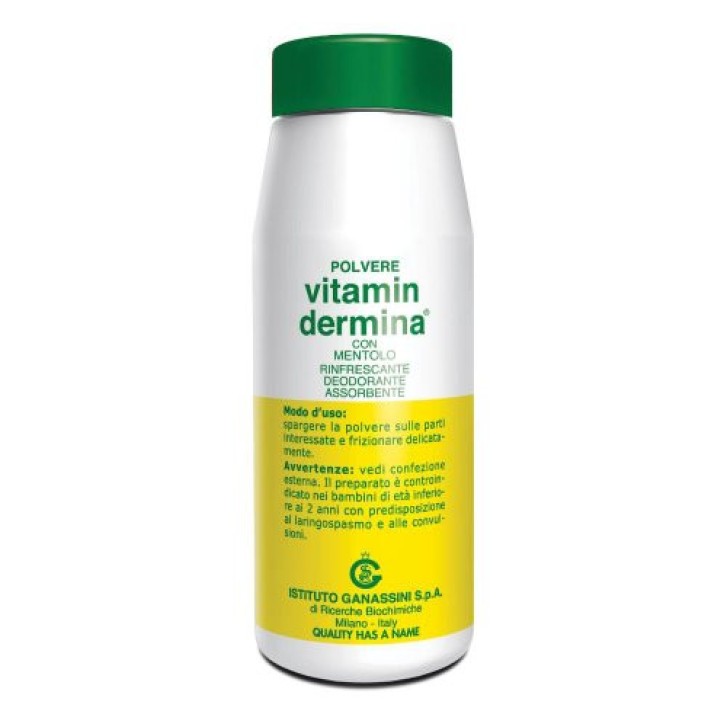 Polvere Mentolo Rinfrescante Deodorante Assorbente per Igiene 100g - VITAMINDERMINA